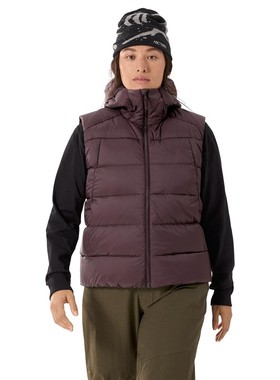ARC'TERYX/始祖鸟女马甲Thorium羽绒背心750灰鹅绒连帽保暖防风
