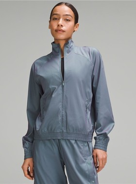Lululemon露露乐蒙女子外套夹克衫立领瑜伽服宽松春夏舒适LW3HLHS