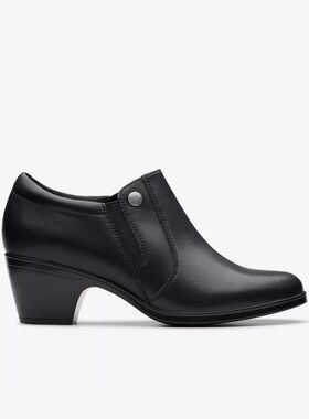 clarks/其乐女高跟鞋皮鞋踝靴单鞋方跟Emily 2 Reyna休闲26179608