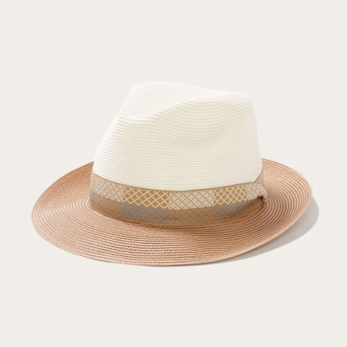 stetson美国手工草帽牛皮内吸汗带 罗缎帽带高级遮阳帽海滩度假