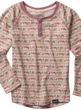 PATAGONIA/巴塔哥尼亚女小童套头衫卫衣长袖T恤春秋正品PATZ9OE