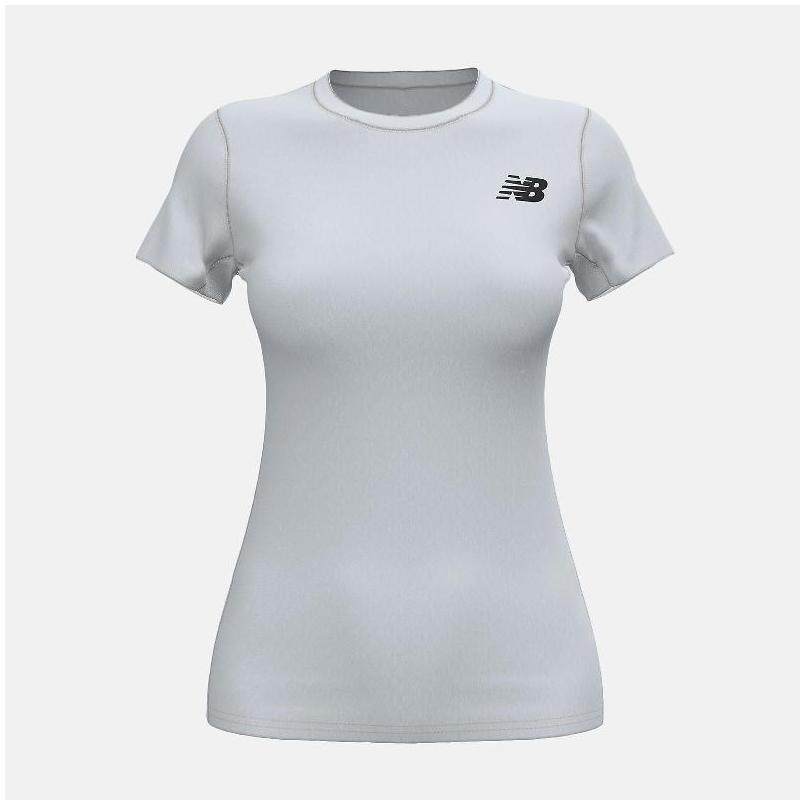 new balance新百伦女款运动短袖吸汗纯色合身舒适正品tmwt734