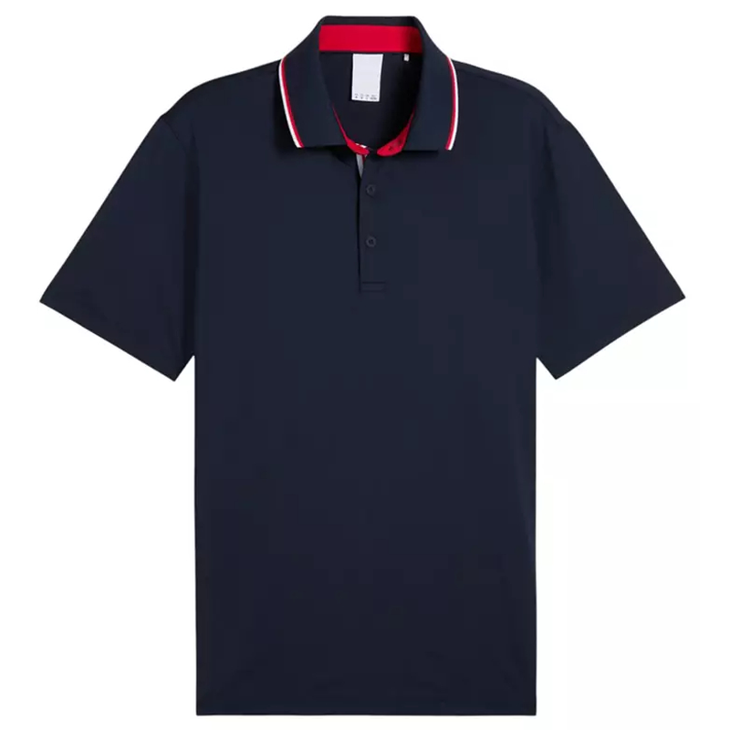 PUMA/彪马男士POLO衫运动T恤短袖吸汗撞色高尔夫球衫透气速干球服