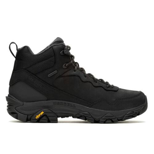 迈乐/Merrell男户外徒步鞋中帮秋冬抓绒里防水真皮革拼接鞋面防滑