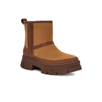 UGG女靴棉鞋雪地靴中筒靴防水绒面厚底靴子加厚羊皮拉链冬季保暖