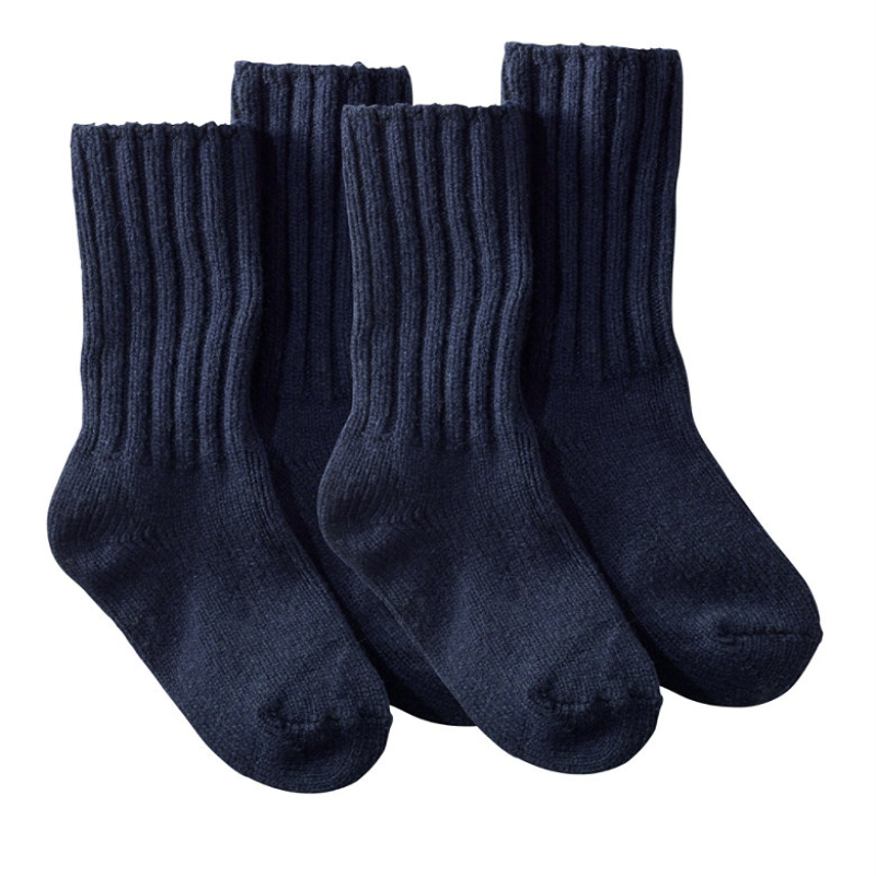 L.L. Bean/宾恩成人袜子美利奴羊毛破洞袜2双装10寸正品TA206990