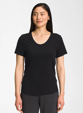 北面The North Face女T恤短袖夏季灰色柔软纯棉休闲正品NF0A7R7V