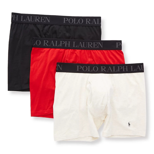 POLO RALPH LAUREN/拉夫劳伦男平角四角内裤亲肤3条夏正品3224902