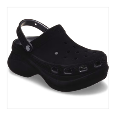 Crocs卡骆驰洞洞鞋女鞋小鲸鱼厚底拖鞋Bae天鹅绒包头凉拖沙滩鞋