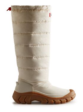 Hunter女士Intrepid 保暖高筒雪地靴棉鞋舒适防泼水防寒秋冬款