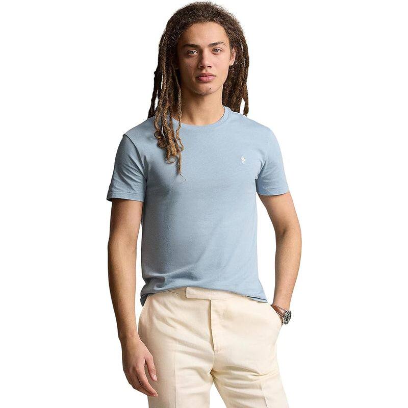 POLO RALPH LAUREN男士短袖T恤圆领纯色棉质透气柔软经典商务休闲