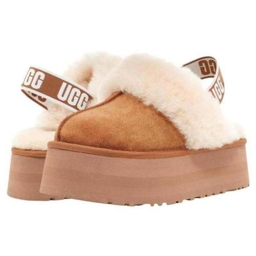 ugg女包头拖鞋厚底翻毛皮正品