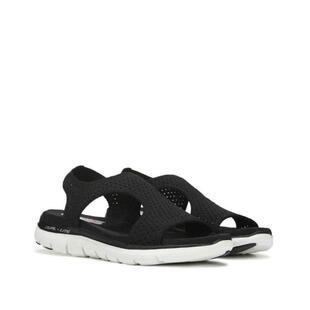 Skechers 套脚厚底柔软针织轻便户外休闲运动夏 斯凯奇女沙滩凉鞋
