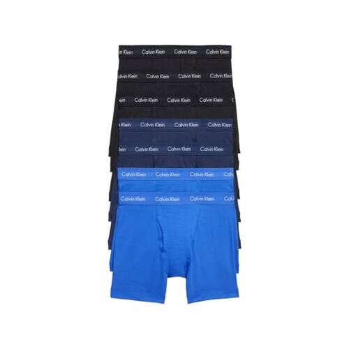 CK男士内裤四角平角7条装棉纯色Calvin Klein/凯文克莱送男友礼物 - 封面