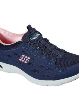 Skechers/斯凯奇女鞋运动鞋拼接套脚透气舒适正品104163休闲鞋