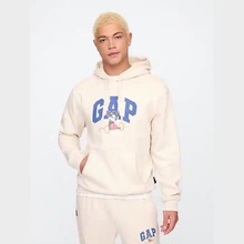 GAP卫衣男女款宽松抓绒连帽运动服Disney迪士尼米老鼠联名款秋冬