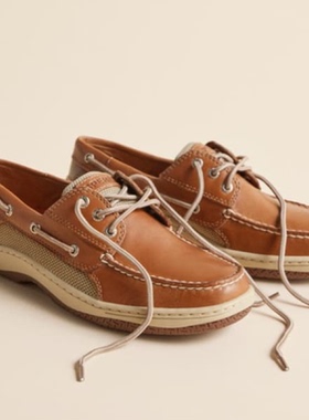 Sperry帆船鞋男鞋Billfish 3孔纯皮单鞋皮鞋春秋休闲鞋欧美乐福鞋