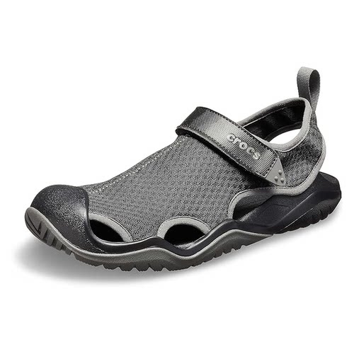 crocs卡骆驰凉鞋皮防水包头渔夫