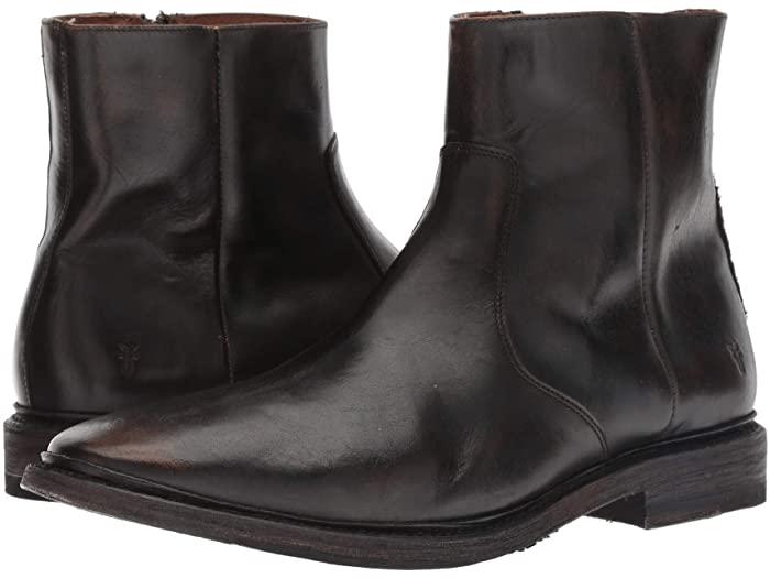 FRYE男靴子纯牛皮马丁靴时尚拉链时舒适休闲正品5386398