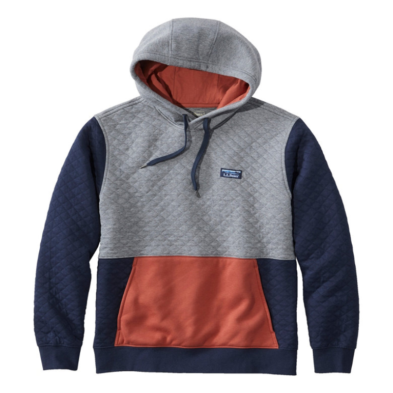 L.L.Bean/宾恩男士连帽衫套头卫衣长袖拼色保暖运动正品TA518835