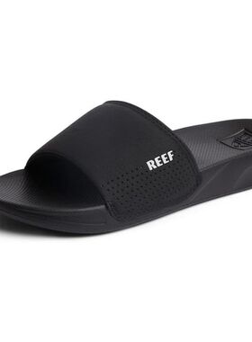 Reef男士拖鞋一字拖运动拖鞋夏季轻便LOGO海边沙滩鞋度假黑色美版