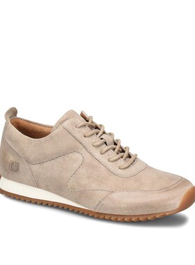 Born博仁休闲鞋真皮低帮系带户外运动防滑缓震舒适透气春秋女正品