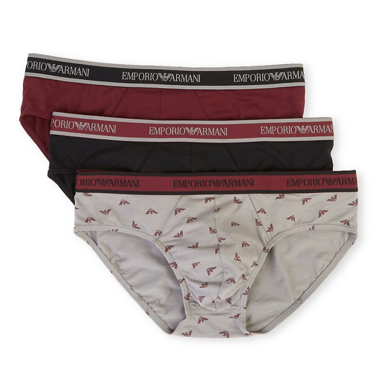EMPORIO ARMANI/阿玛尼男子三角内裤短裤春夏新款3条正品1183145