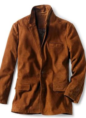 Orvis男士外套夹克拉链上衣秋冬休闲麂皮商务中年正品72KX男装