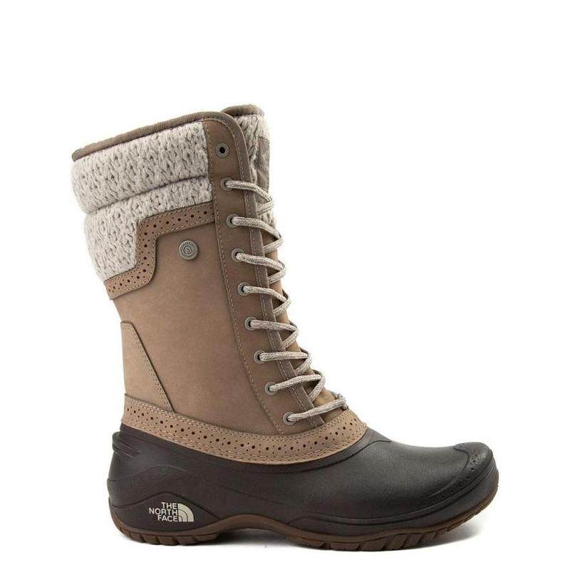 the north face/北面女雪地靴高筒系带拼接防水冬季正品780160