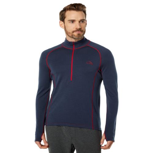 L.L.Bean宾恩男士T恤半拉链立领休闲拼色舒适美利奴羊毛9826356