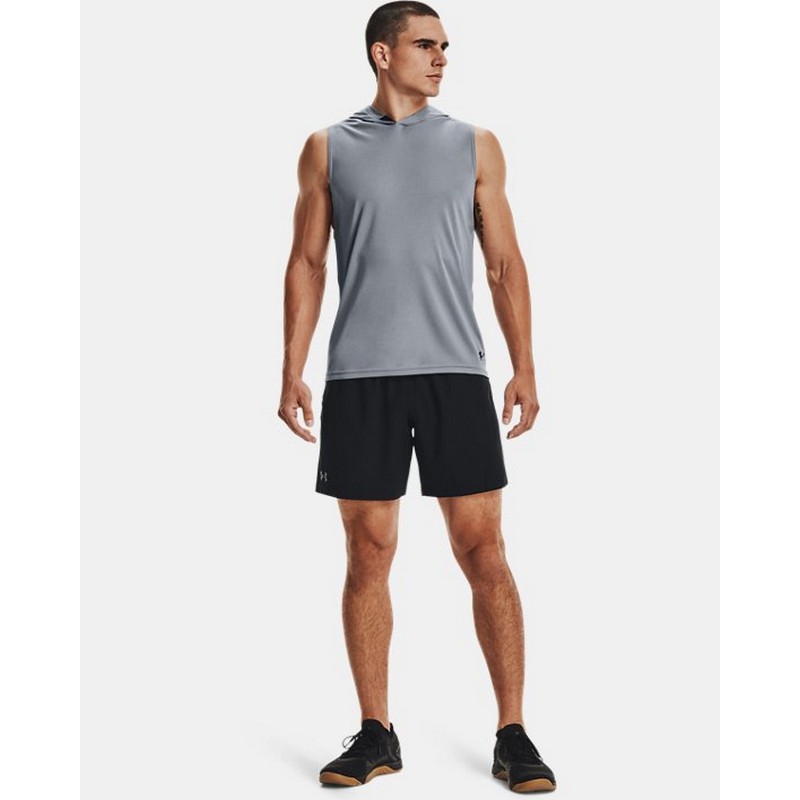 安德玛男无袖ua背心连帽