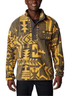 Columbia/哥伦比亚男抓绒衣套头衫夹克卫衣春秋半按扣正品COLZ9NX