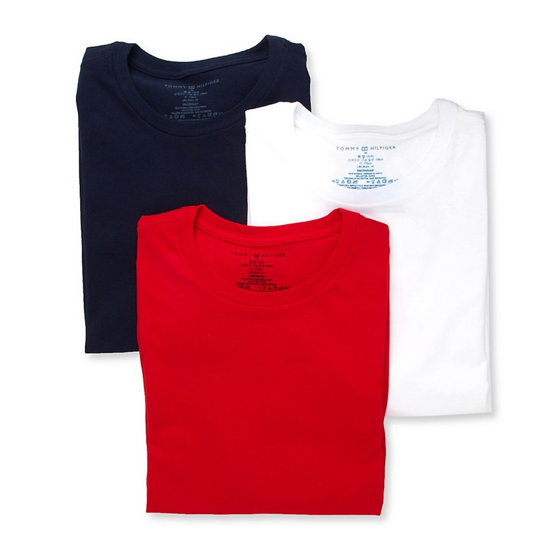 TOMMY HILFIGER汤米男T恤短袖吸汗透气运动休闲半袖纯棉3件夏正品