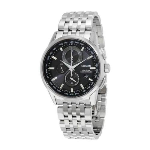 Citizen/西铁城男士手表计时黑色表盘腕表礼物通勤正品AT8110-53E
