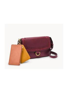 Fossil/化石女包小方包单肩斜挎带卡包时尚潮流红正品72376460446