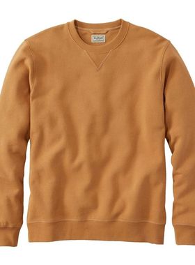 L.L.Bean 宾恩男士圆领卫衣 纯色柔软舒适商务休闲基础款TA521743