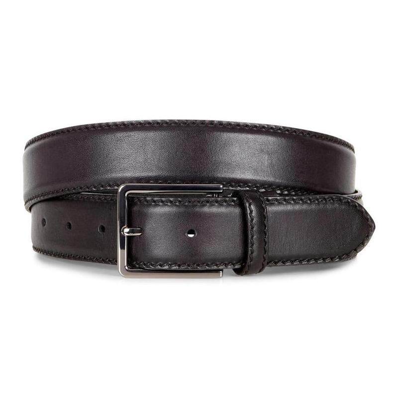 ecco/爱步男腰带皮带简单纯色百搭针扣耐磨3.5cm正品9105405