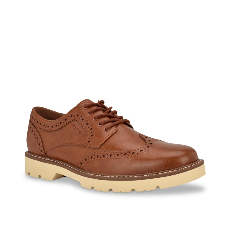 汤米/TOMMY HILFIGER休闲皮鞋商务低帮系带牛津鞋缓震春秋男正品