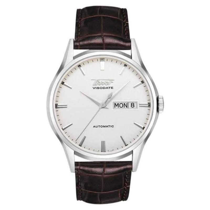 天梭瑞士棕色礼物机械表