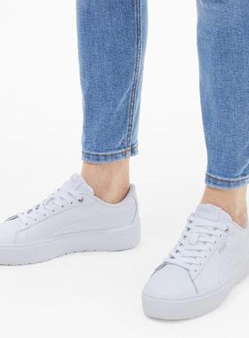 彪马Puma女板鞋厚底休闲鞋松糕鞋SMASH PLATFO防滑春秋正品373035