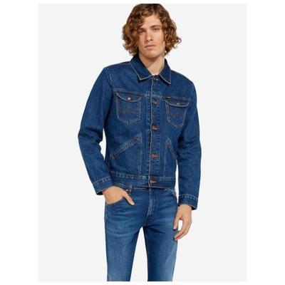 Wrangler/威格男式牛仔夹克新款修身翻领长袖个性百搭正品124MJ