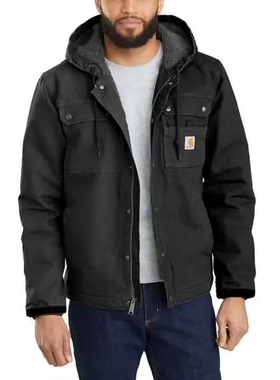 carhartt男夹克纯棉秋冬连帽保暖工装外套重工百搭正品102285