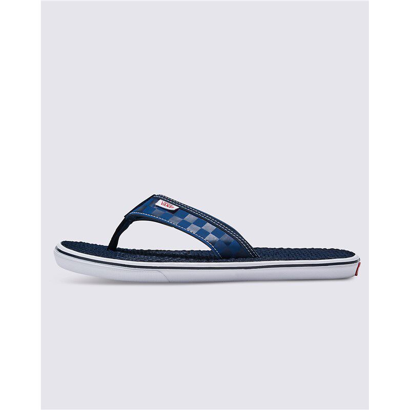 VANS/范斯男凉鞋人字拖棋盘格夹趾平底户外休闲沙滩鞋夏季正品