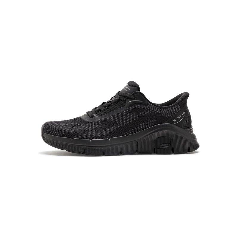 Skechers/斯凯奇男鞋跑步鞋运动鞋免提一脚蹬健步鞋缓震透气夏季