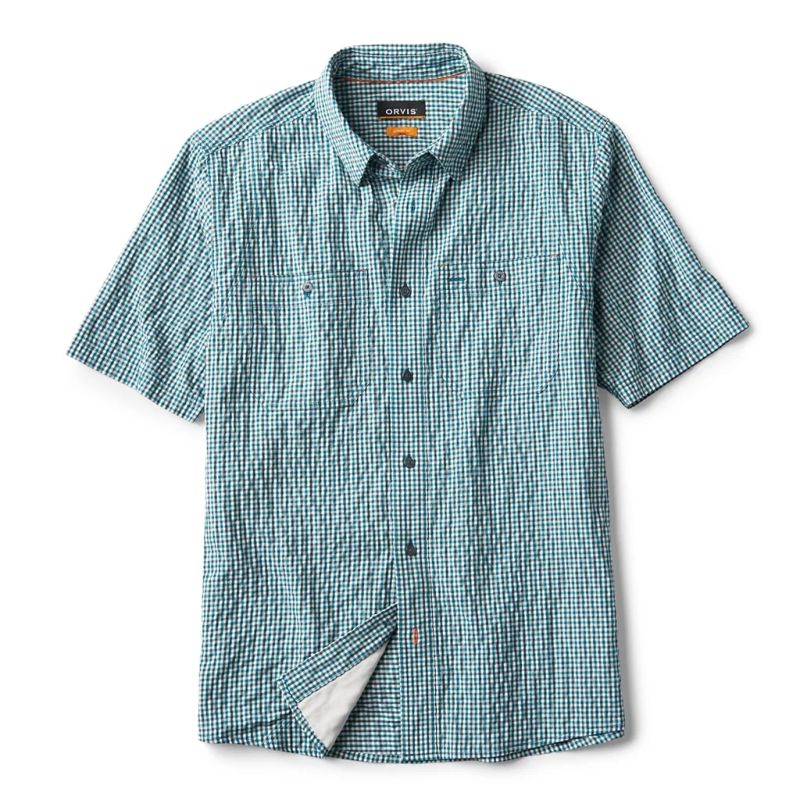 ORVIS男士衬衫短袖泡泡纱T恤