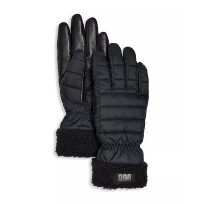 UGG手套女士分指UGGFluff五指手套冬季保暖户外运动滑雪防水加厚