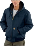 carhartt Мужская демисезонная удерживающая тепло ветрозащитная куртка с капюшоном, J140