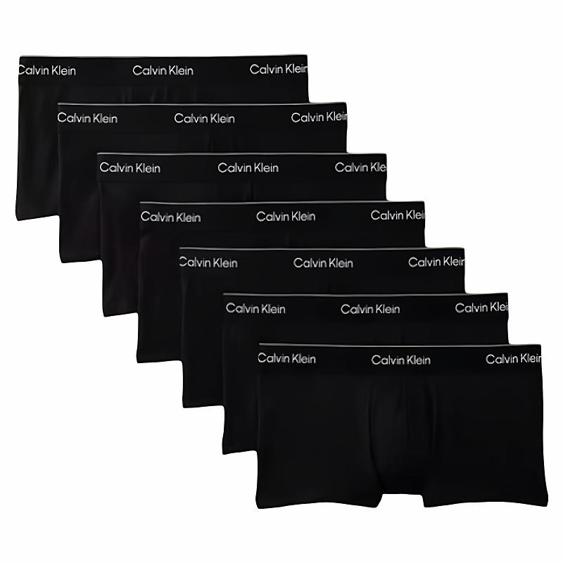 Calvin Klein男士内裤CK内裤四角裤齐腿短裤7条装星期裤棉质吸汗