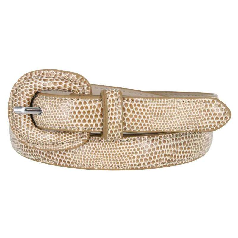 durabelt女腰带皮带真皮休闲蛇纹针扣大扣19mm宽正品1322B023