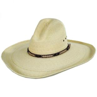 经典 STETSON男帽子编织宽檐遮阳防晒夏季 正品 126960